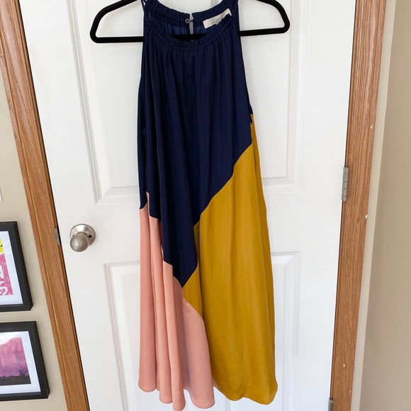 Loft color block dress Clearance